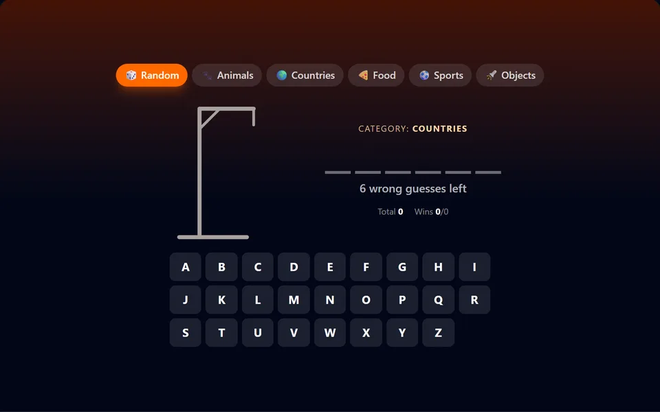 Hangman gameplay