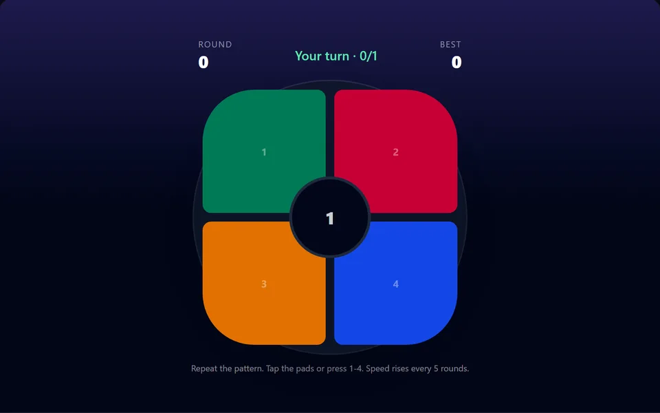 Simon Says gameplay