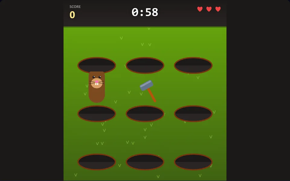 Whack-a-Mole gameplay